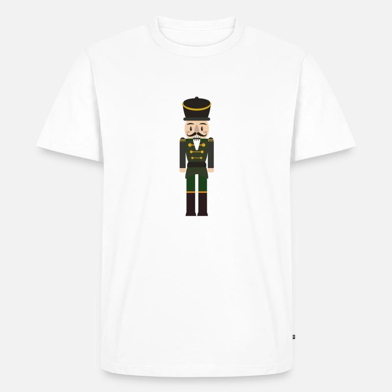 Weihnachtspullover Nussknacker - Männer Premium Bio T-Shirt - Weiß
