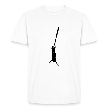 bungee jump - Men's Premium Organic T-Shirt - white - Front - Nico (187cm)