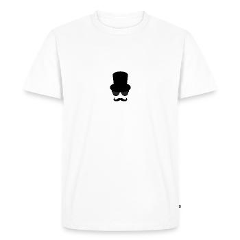 Gentleman - Men's Premium Organic T-Shirt - white - Front - Nico (187cm)