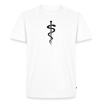 Äskulap Natter - T-shirt Premium bio Homme - blanc - Devant - Nico (187cm)