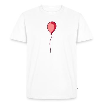 Ballon flottant scintillant - T-shirt Premium bio Homme - blanc - Devant - Nico (187cm)