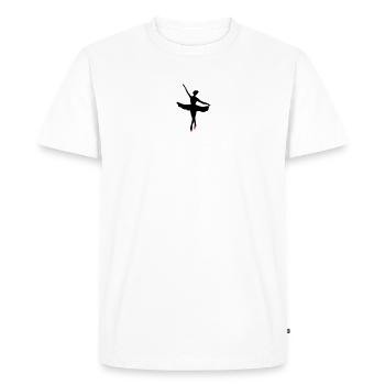 Danseuse de ballet - T-shirt Premium bio Homme - blanc - Devant - Nico (187cm)