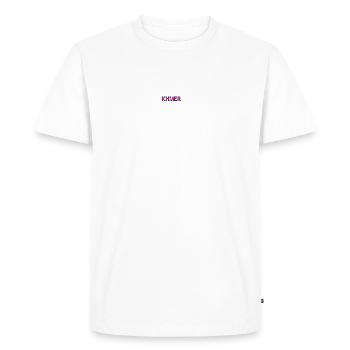 Cambodge Guerrier Khmer Épée Drapeau I Cadeau - T-shirt Premium bio Homme - blanc - Devant - Nico (187cm)