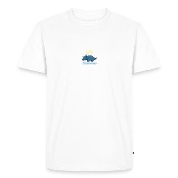 Dinosaure T-Rex Tyrannosaurus Rex I Cadeau - T-shirt Premium bio Homme - blanc - Devant - Nico (187cm)