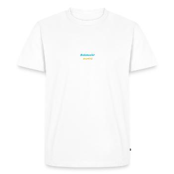 Équilibriste #1Neu 2 - T-shirt Premium bio Homme - blanc - Devant - Nico (187cm)