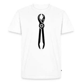Outil Pince - T-shirt Premium bio Homme - blanc - Devant - Nico (187cm)