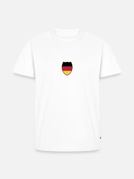 Wappen_von_Deutschland-3c - Männer Premium Bio T-Shirt - Weiß