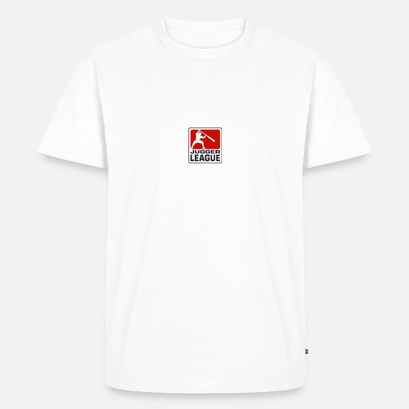 Jugger LigaLogo - Männer Premium Bio T-Shirt - Weiß