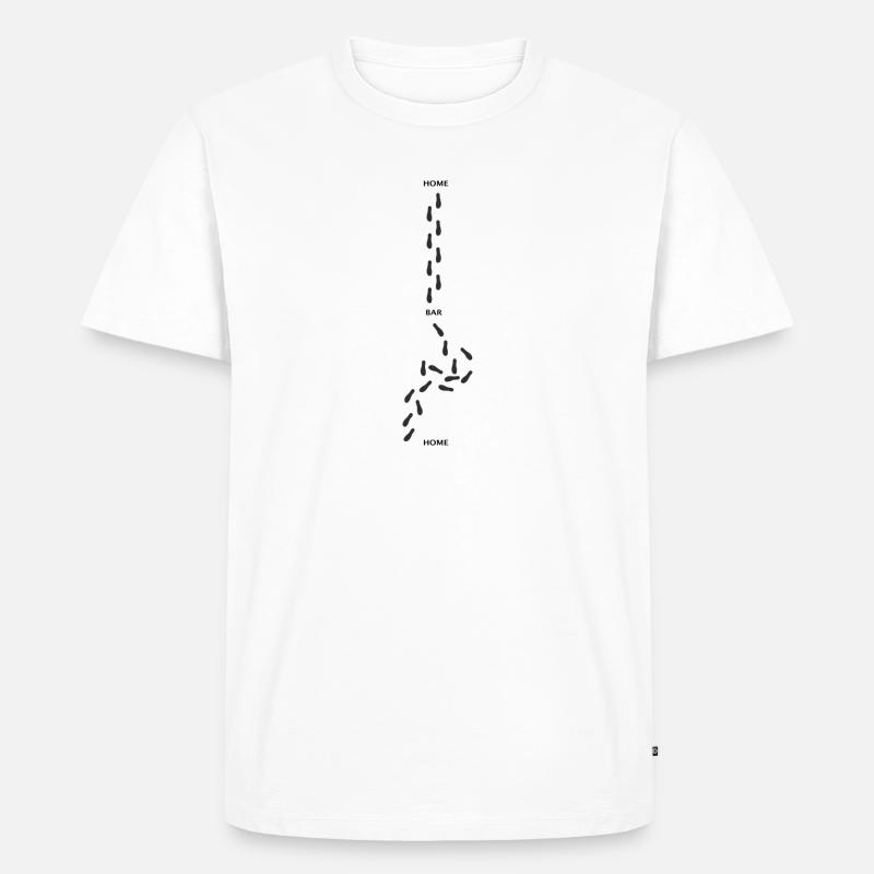 Home Bar Home - Männer Premium Bio T-Shirt - Weiß