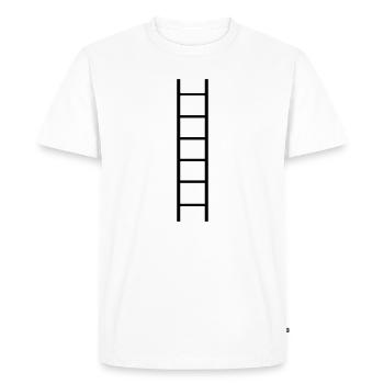 Échelle - Tout le monde a besoin d’une échelle - T-shirt Premium bio Homme - blanc - Devant - Nico (187cm)