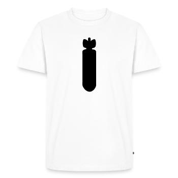 bide - T-shirt Premium bio Homme - blanc - Devant - Nico (187cm)