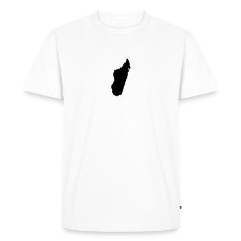 MADAGASCAR - T-shirt Premium bio Homme - blanc - Devant - Nico (187cm)