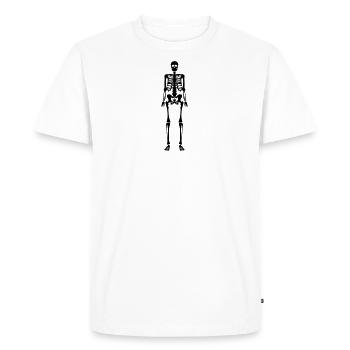 conception de crâne - T-shirt Premium bio Homme - blanc - Devant - Nico (187cm)