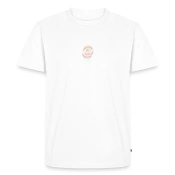illustration saying at home gift for family - Men's Premium Organic T-Shirt - white - Front - Nico (187cm)