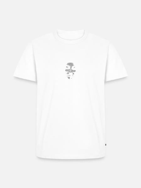 anonymt ansigt - Herre Premium økologisk T-shirt - hvid