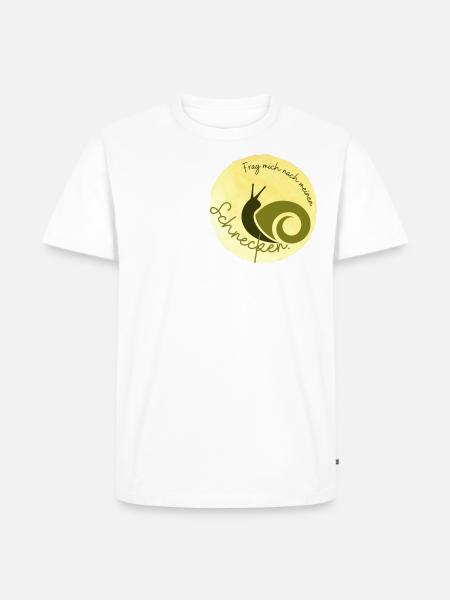 Frag mich nach meinen Schnecken. - Männer Premium Bio T-Shirt - Weiß