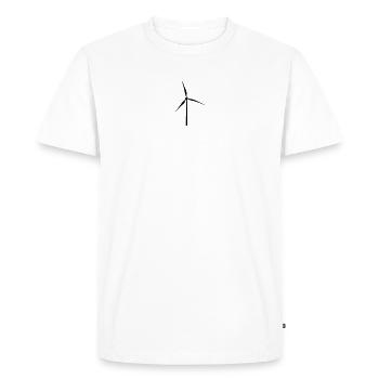 Moulin à vent - T-shirt Premium bio Homme - blanc - Devant - Nico (187cm)
