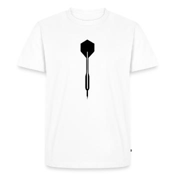 1 Darts - Darts - Men's Premium Organic T-Shirt - white - Front - Nico (187cm)