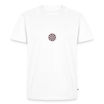 dart target - Men's Premium Organic T-Shirt - white - Front - Nico (187cm)