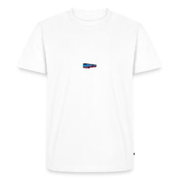 l' autobus - T-shirt Premium bio Homme - blanc - Devant - Nico (187cm)