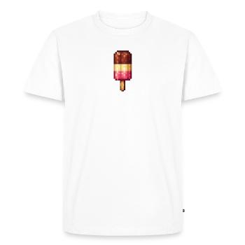 Retro Pixel Popsicles - Men's Premium Organic T-Shirt - white - Front - Nico (187cm)