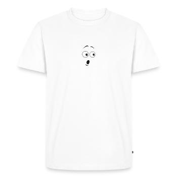Shock Design - Men's Premium Organic T-Shirt - white - Front - Nico (187cm)