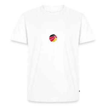 Basket-ball Basketball Basket - T-shirt Premium bio Homme - blanc - Devant - Nico (187cm)