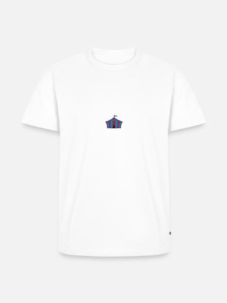 Zirkuszelt - Männer Premium Bio T-Shirt - Weiß