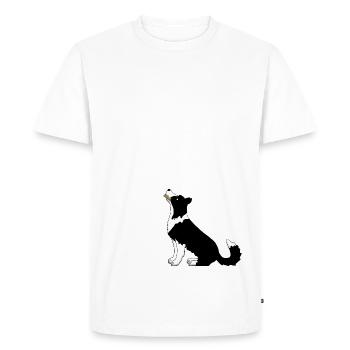 Obedience 4 - T-shirt Premium bio Homme - blanc - Devant - Nico (187cm)