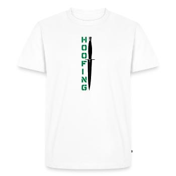 Hoofing Dagger - Men's Premium Organic T-Shirt - white - Front - Nico (187cm)