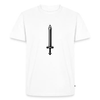 Epée - T-shirt Premium bio Homme - blanc - Devant - Nico (187cm)