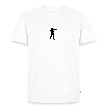 Fusil de tireur d'élite - T-shirt Premium bio Homme - blanc - Devant - Nico (187cm)