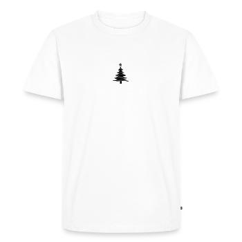 Christmas - Christmas tree tinsel star - Men's Premium Organic T-Shirt - white - Front - Nico (187cm)