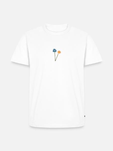 Flower Art - Männer Premium Bio T-Shirt - Weiß