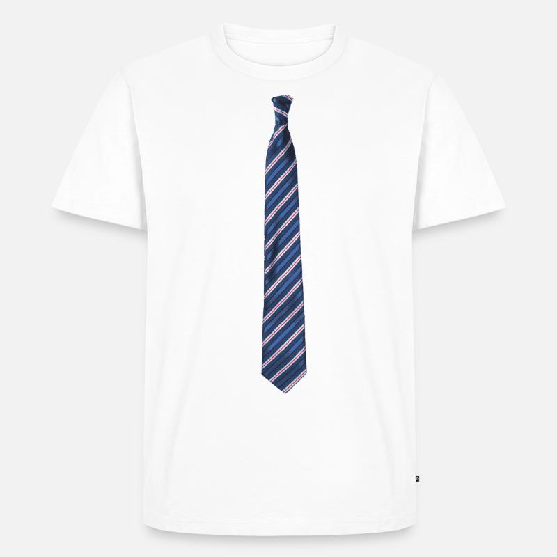 Cravate cravates - T-shirt Premium bio Homme - blanc