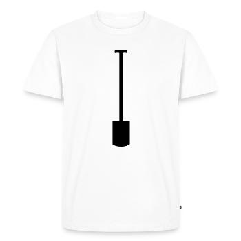 Spade - Bucket - Men's Premium Organic T-Shirt - white - Front - Nico (187cm)
