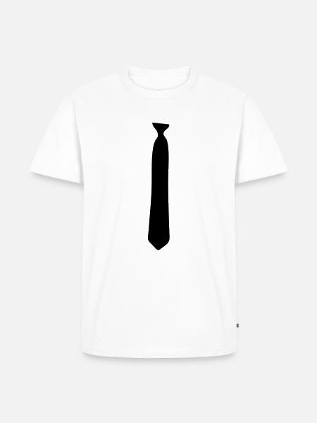 Cravate - T-shirt Premium bio Homme - blanc