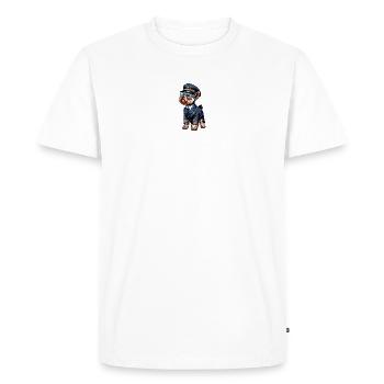 Yorkshire Terrier Pilot - Men's Premium Organic T-Shirt - white - Front - Nico (187cm)