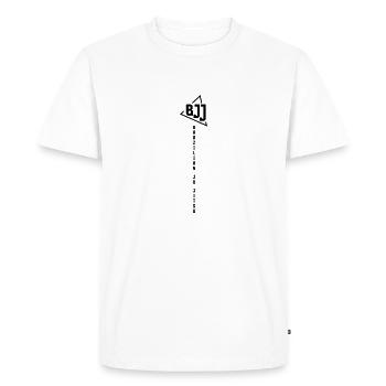 BJJ Brazilian Ju Jitsu - Men's Premium Organic T-Shirt - white - Front - Nico (187cm)
