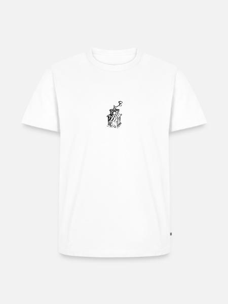 Coffee grinder design - Men's Premium Organic T-Shirt - white