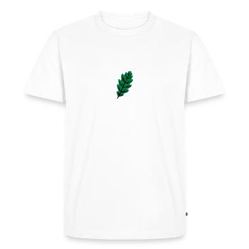 feuillage du chêne - T-shirt Premium bio Homme - blanc - Devant - Nico (187cm)