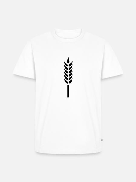 Ähre - Männer Premium Bio T-Shirt - Weiß