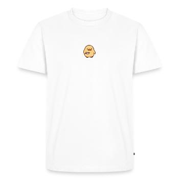 Duck with a knife - Men's Premium Organic T-Shirt - white - Front - Nico (187cm)
