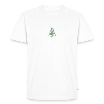 fir green - Men's Premium Organic T-Shirt - white - Front - Nico (187cm)