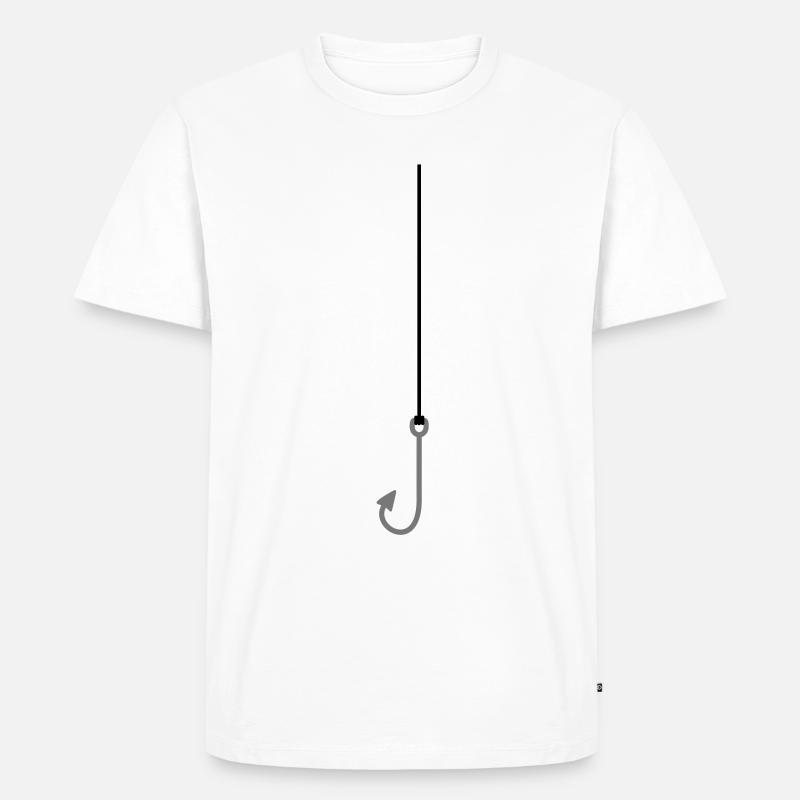 hook - Männer Premium Bio T-Shirt - Weiß