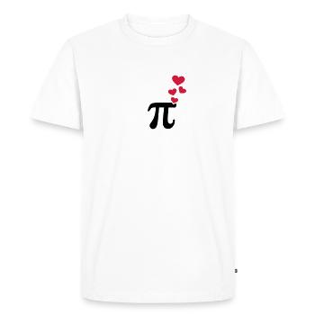 Pi - Men's Premium Organic T-Shirt - white - Front - Nico (187cm)