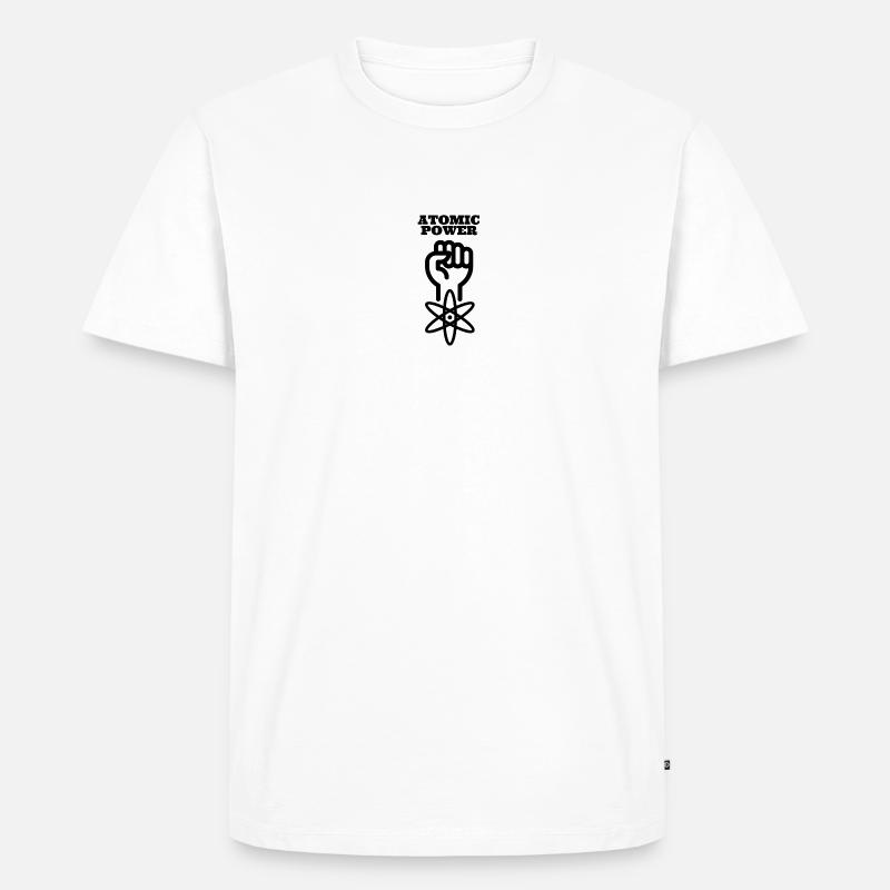 Atomic Power - Männer Premium Bio T-Shirt - Weiß