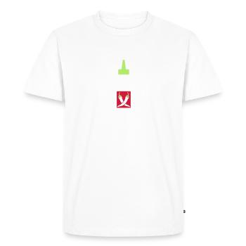 Chili - T-shirt Premium bio Homme - blanc - Devant - Nico (187cm)