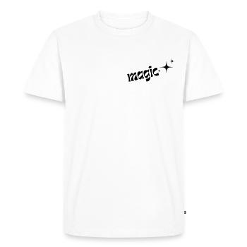 Magie - T-shirt Premium bio Homme - blanc - Devant - Nico (187cm)