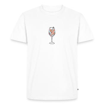 drink - Men's Premium Organic T-Shirt - white - Front - Nico (187cm)